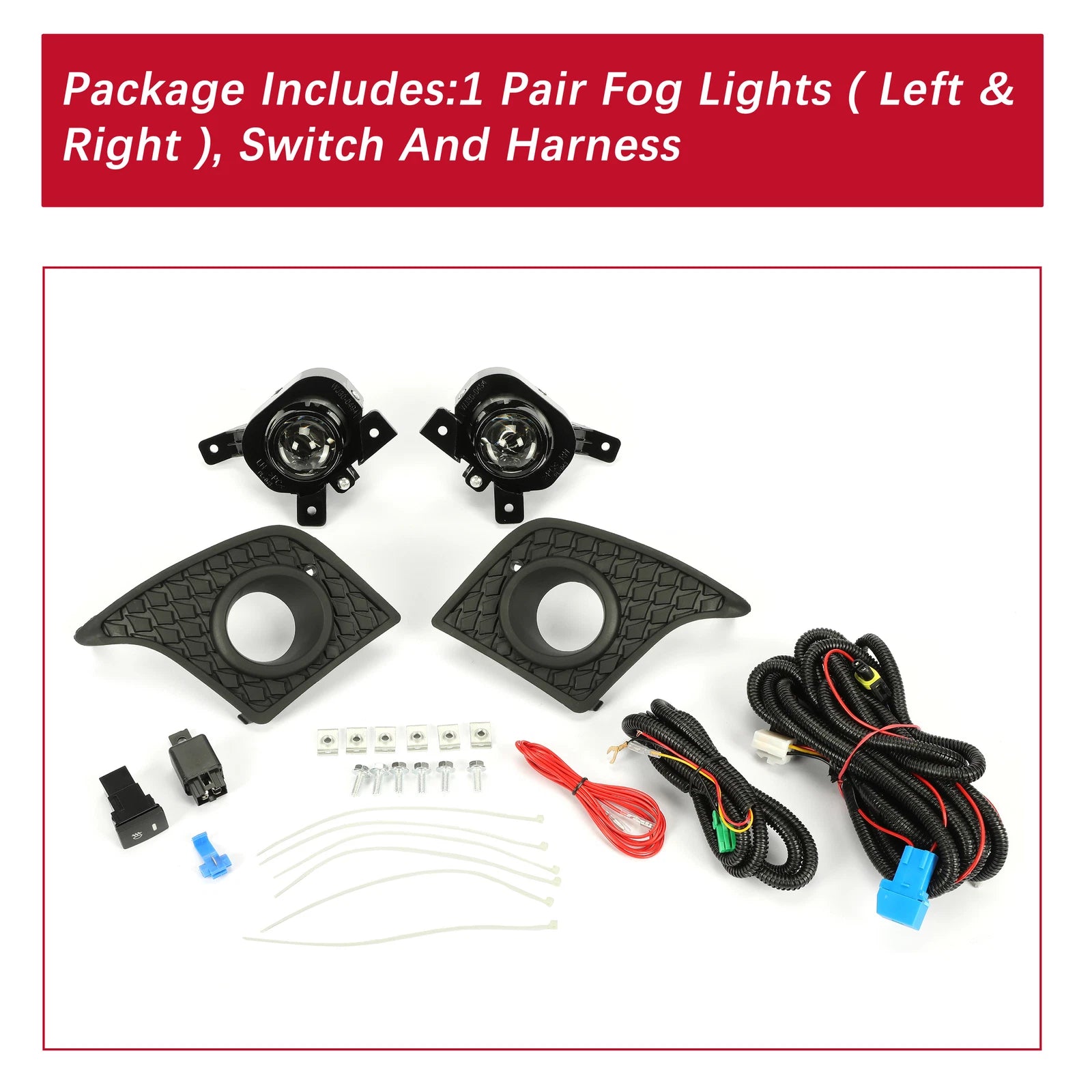 Fog Lights for Lexus IS250 IS350 (2014–2016) w/Bulbs, Switch, Harness DOT