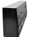 Black Aluminum Tread Tool Box for Truck Pickup Trailer (72"x21"x13.5")