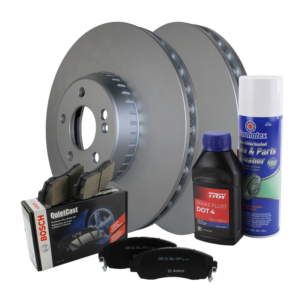 Front Brake Kit 342mm Rotors Bosch Ceramic Pads for MB W205 C205 A205 (2015–2023)