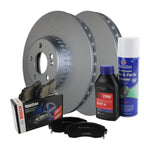 Front Brake Kit 342mm Rotors Bosch Ceramic Pads for MB W205 C205 A205 (2015–2023)
