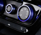 Alloy Console AC Climate Control Knob Ring Trims for Honda Fit Jazz (2009-2014)