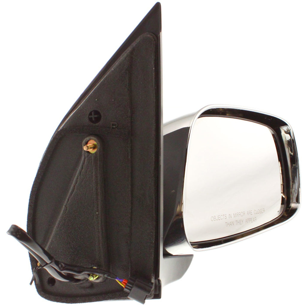 Right Chrome Manual Folding Power Mirror for Nissan Frontier (2005–2010)