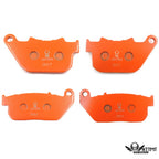 Set of 4 Front & Rear Brake Pads for Harley XL 883 1200 Sportster (2004–2013)