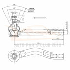 Set of 8 Front Lower Control Arms Tie Rods Sway Bars for Toyota Echo (2000-2005)