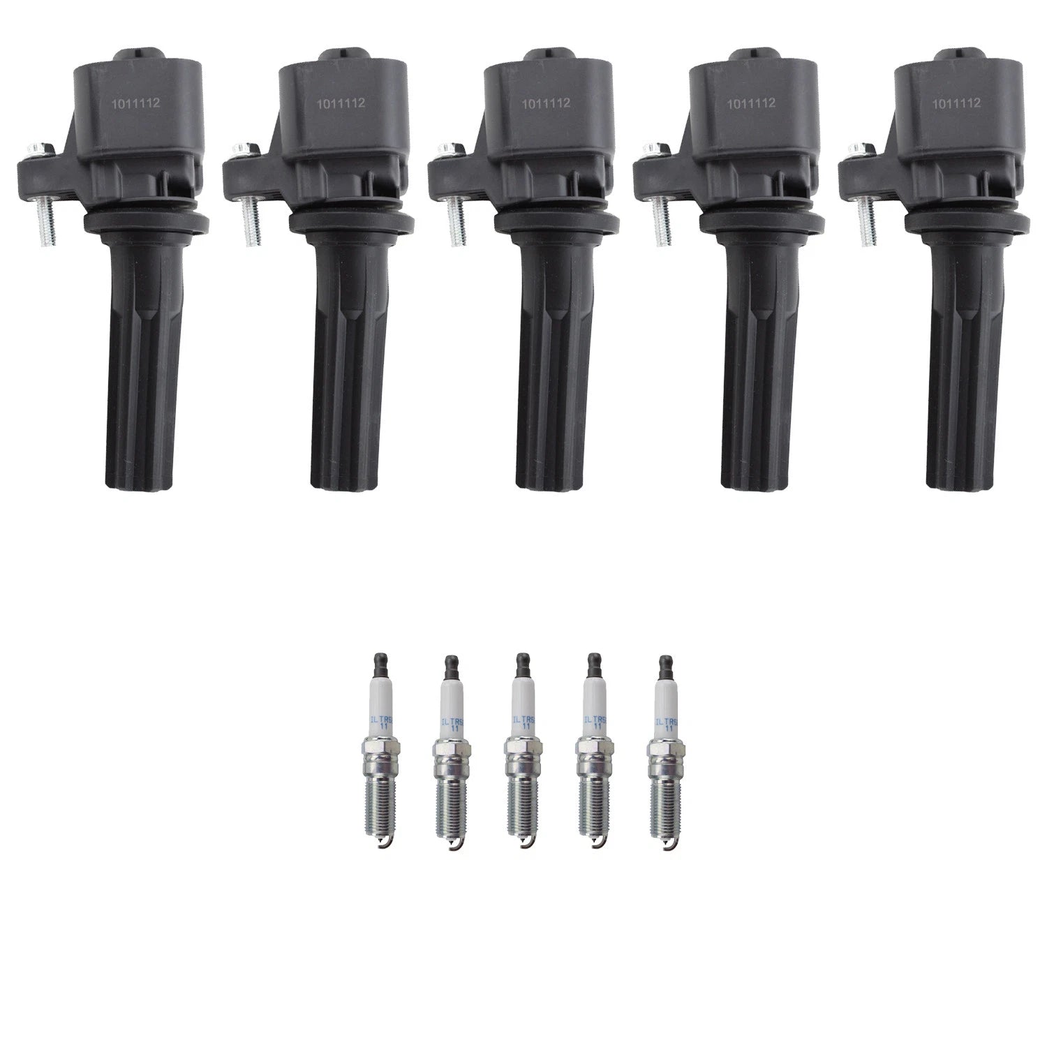 Set of 5 Ignition Coils & Iridium Spark Plugs for GMC Canyon Colorado H3T (2004–2012)