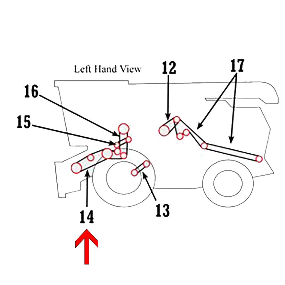 Feeder House Variable Speed Belt for John Deere 9400 9500 9600 9650 (H161648)