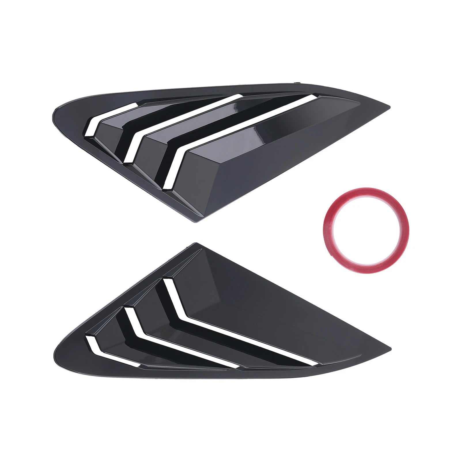 Car Window Louvers for Kia K5 (2021-2025) Privacy Gloss Black