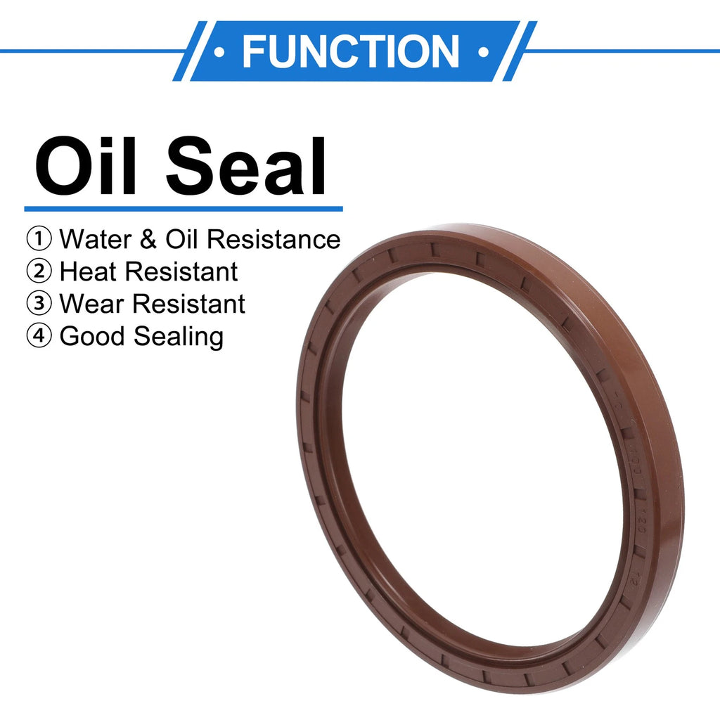 Set of 2 Oil Seal Rotary Shaft Seal FKM Rubber 100x120x12mm