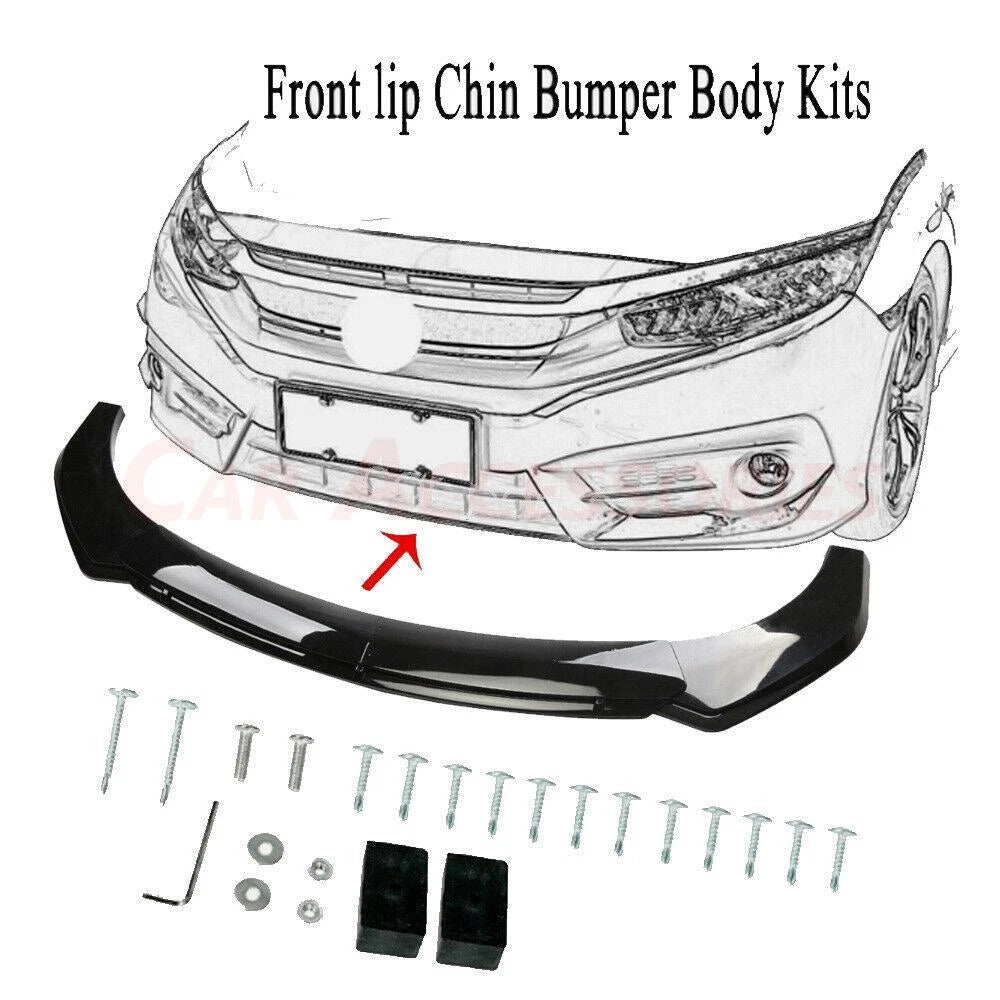 Front Bumper Lip Splitter Spoiler Body Kit for BMW