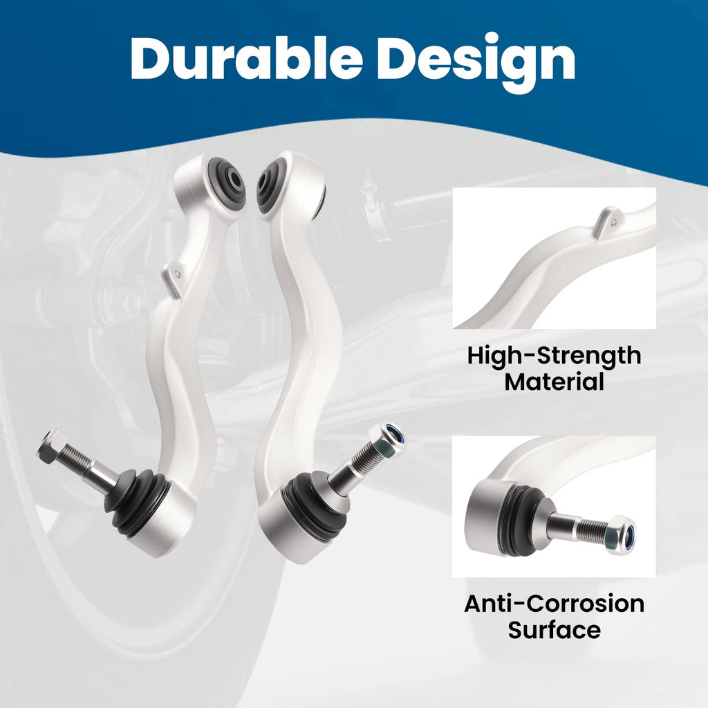 8x Front Lower Control Arms for BMW E60/E61 525i 2004–2010 535i 545i