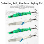 5pcs Metal Fishing Lures Pack for Bass Trout (Long Casting)