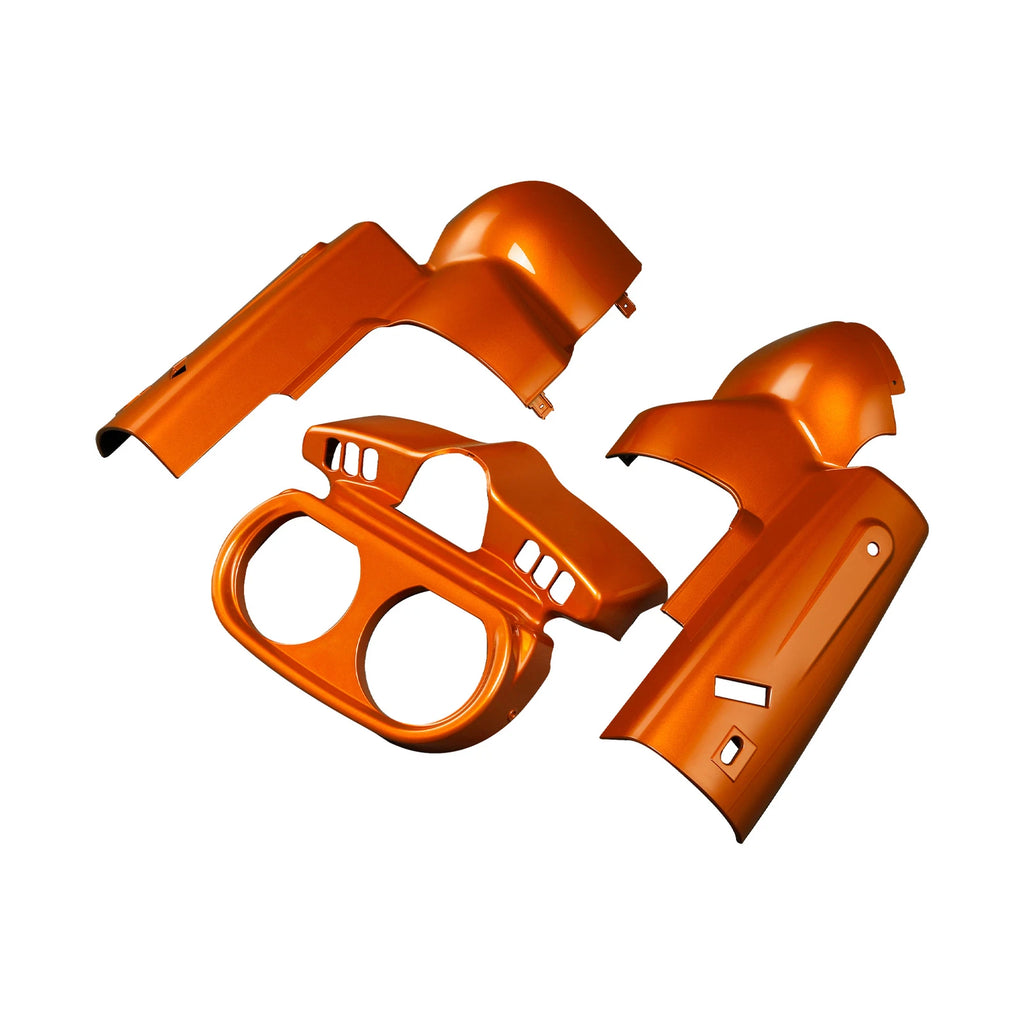 Instrument Housing for Harley Road Glide FLTRX (2015–2023) Scorched Orange/Black Denim