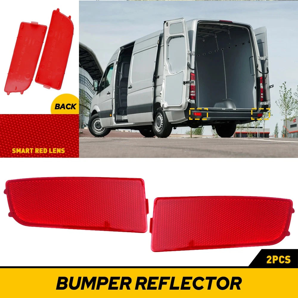 2X Rear Bumper Light Reflector for Mercedes Sprinter W906 (2006–2018)