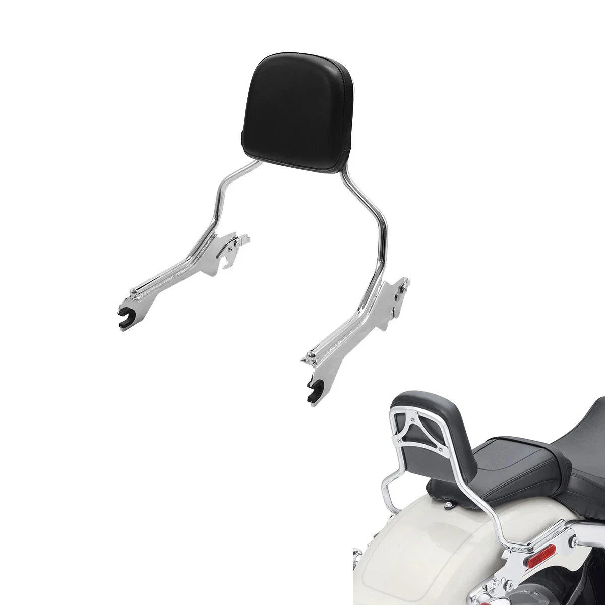 Sissy Bar Backrest Luggage Rack for Harley Softail Fat Boy Breakout (2018-2025)