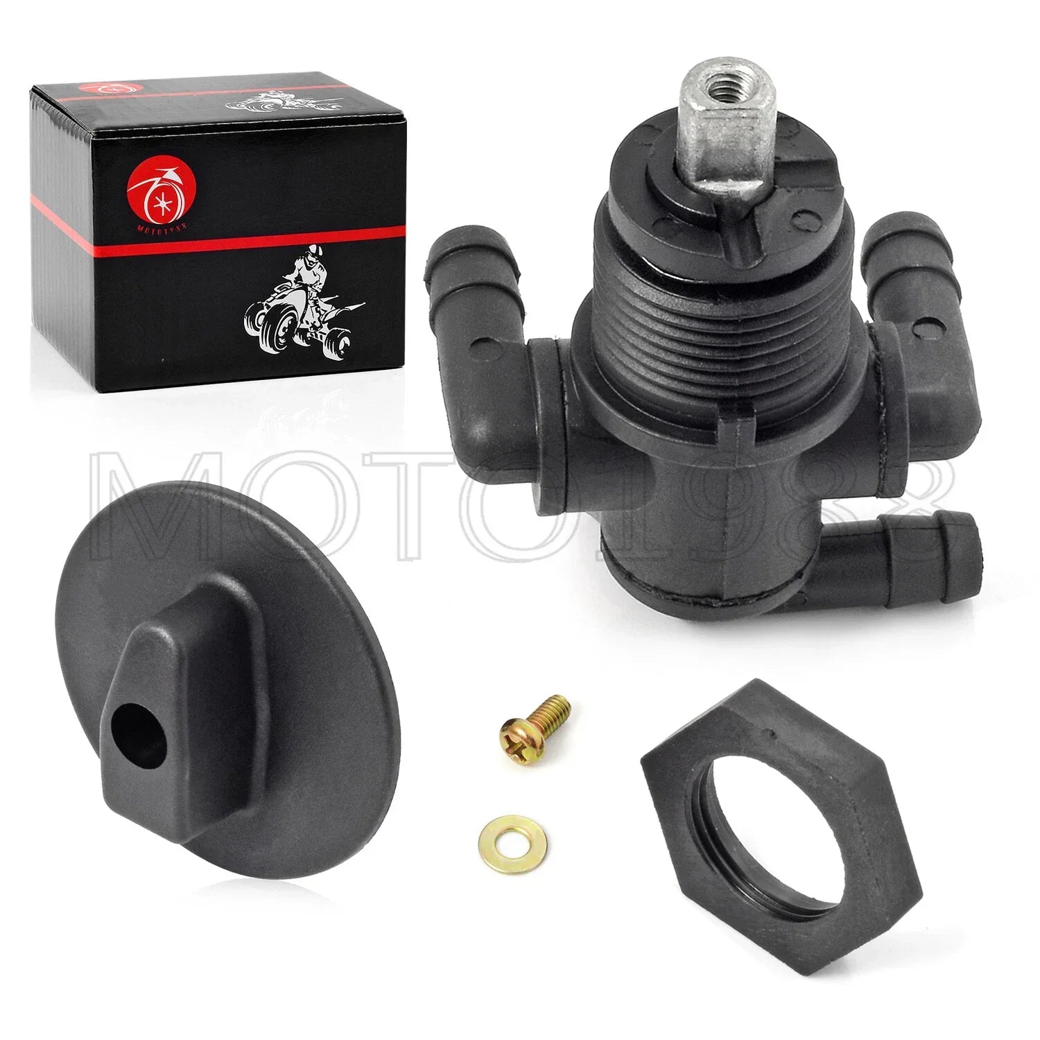 FUEL PUMP & Valve Petcock 3 Way & Knob NUT for Polaris ATP (2004–2005)