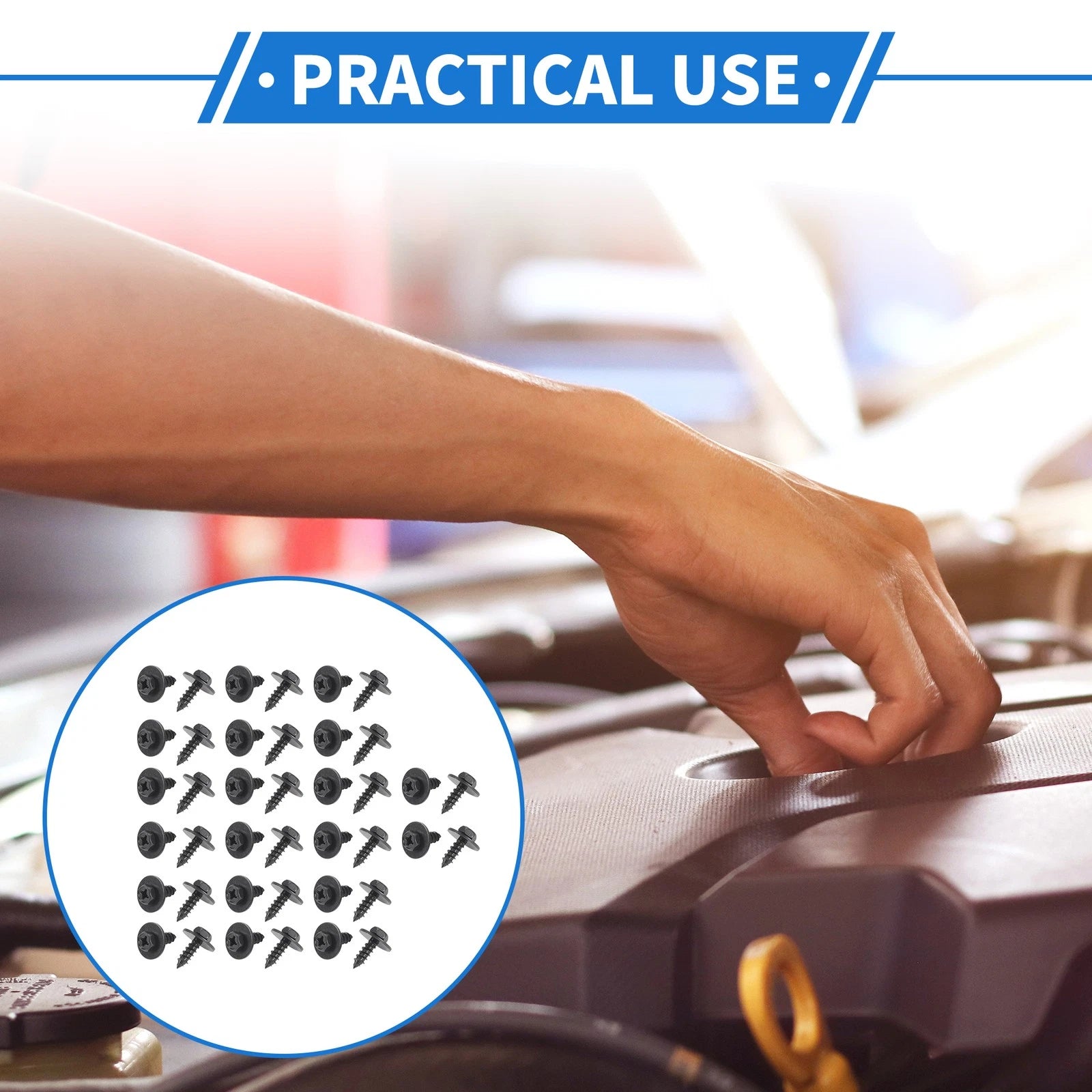 40 Pcs Fender Liner Splash Shield Bumper Cover Screw for Toyota Avalon (1995–2023)