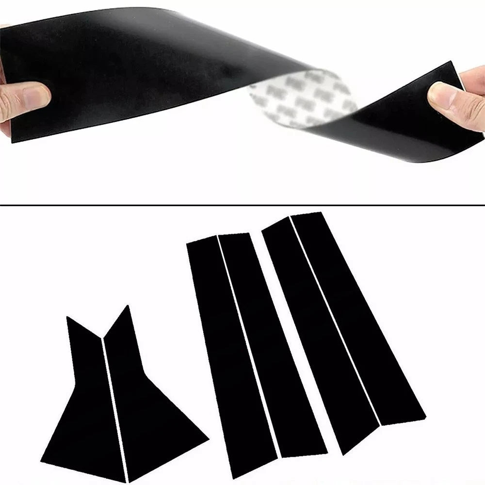 6pcs Pillar Posts for Honda Civic Sedan (2016–2021) Door Window Trim Cover Kit
