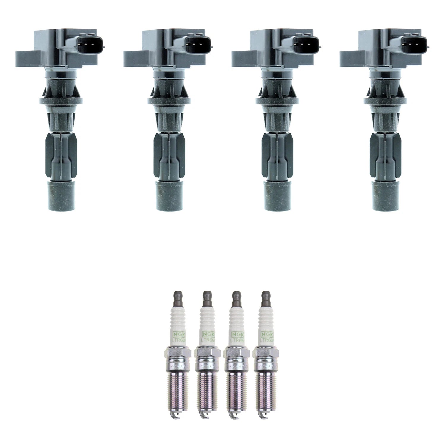 Set of 4 Ignition Coils & NGK Platinum Spark Plugs for Mazda 3 6 CX-7 (2004–2013)