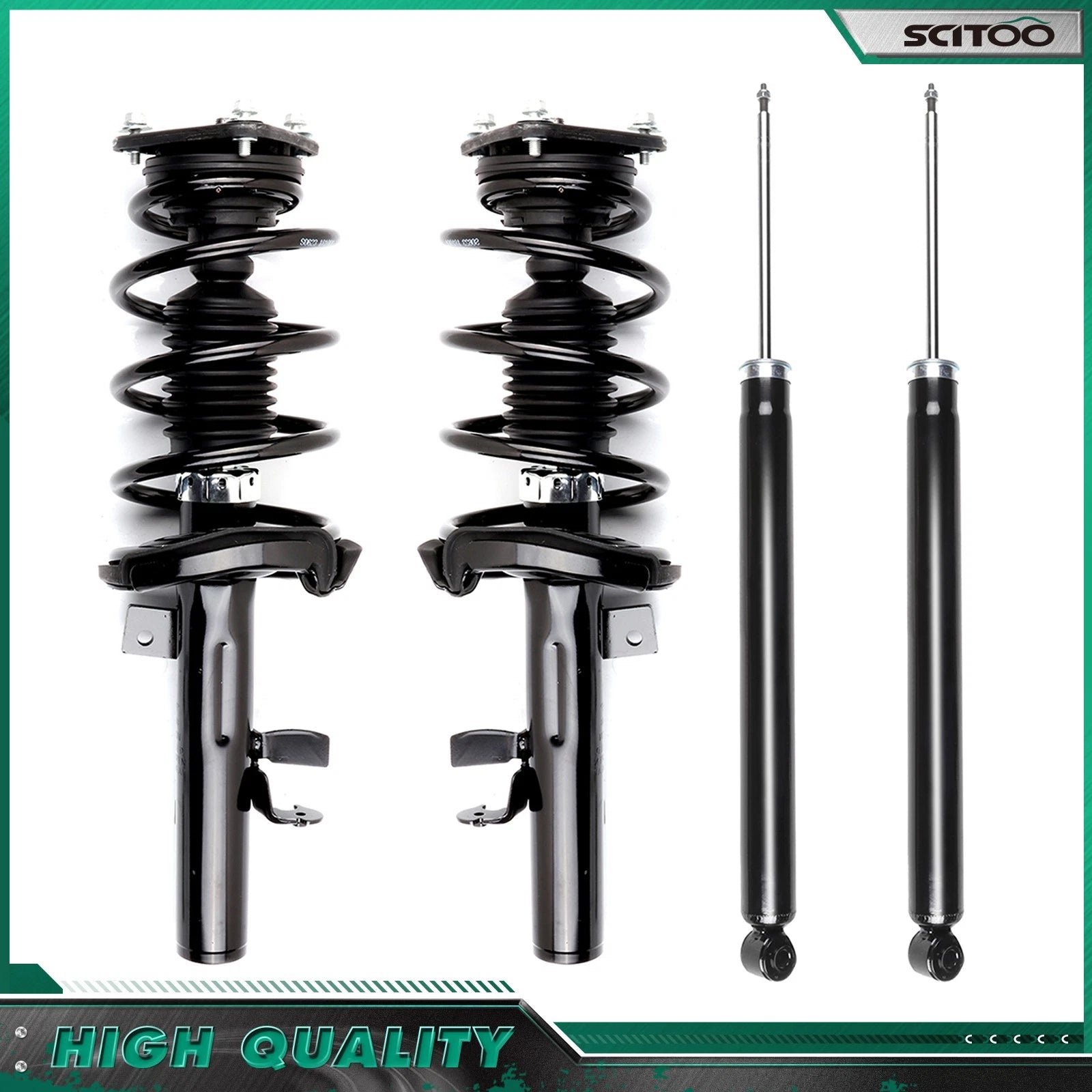 Front Complete Struts & Rear Shocks for Ford Focus (2012–2013)