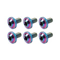 6 x M5x15mm Titanium Bolts Truss Torx Screws for Bike Motorcycle