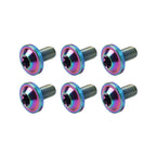 6 x M5x15mm Titanium Bolts Truss Torx Screws for Bike Motorcycle