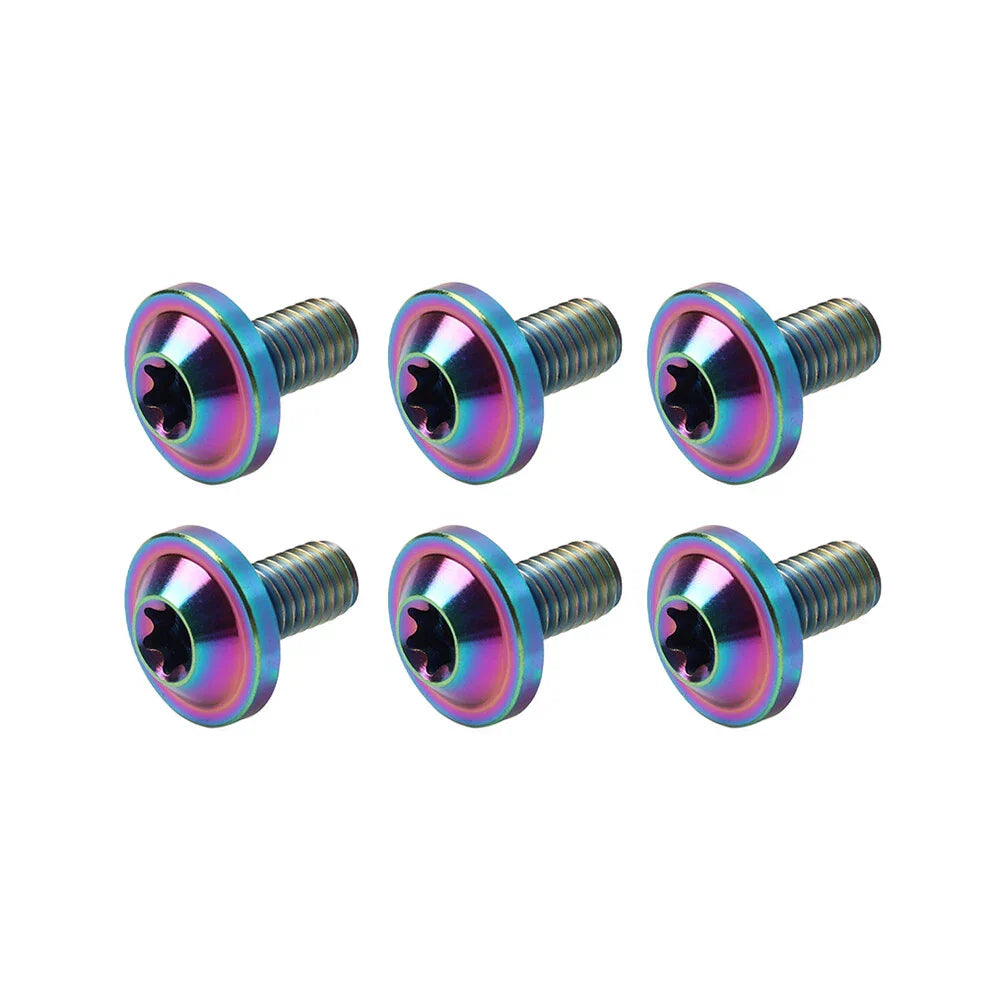 6 x M5x15mm Titanium Bolts Truss Torx Screws for Bike Motorcycle