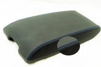 Leather Synthetic Console Armrest Cover for Chrysler 300 (2005–2007) Blue Stitch