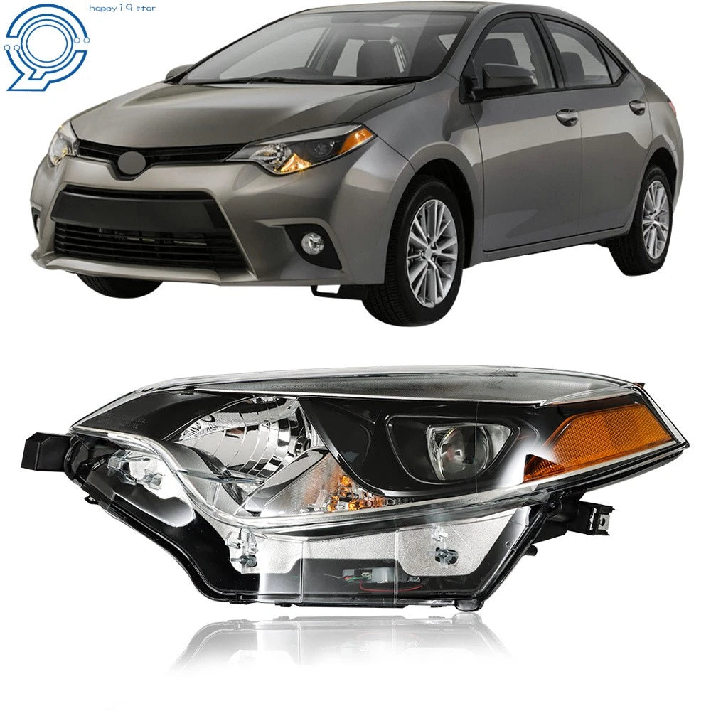 Headlight for Toyota Corolla (2014-2016) Halogen Clear Lens Driver Side