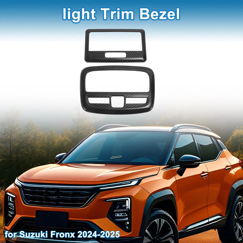 Light Trim Bezel Set for Suzuki Fronx (2024–2025) Carbon Fiber Black