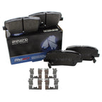 Set of 4 Akebono ProACT Rear Disc Brake Pads for Hyundai Santa Fe Sport XL, Kia Sorento
