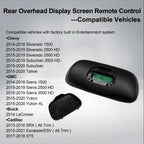 DVD Entertainment Remote Control for Chevrolet Silverado GMC Sierra (2014–2020)
