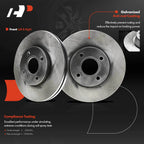 Front Brake Rotor & Pad & Caliper for Ford Focus (2005-2007)