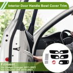 Set of 5 Interior Door Handle Bowl Cover Trim for Dodge Charger (2011–2021)