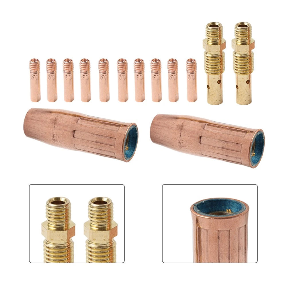 MIG Welding Gun Kit .035" Tip Nozzles for Tweco Mini (#1) 100L