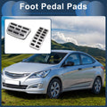 Set of 1 Automatic Footrest Pedals Cover for Hyundai Accent (2011–2019) Silver Tone