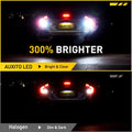 2X 3157 3156 16SMD LED Reverse Tail Brake Signal Light Bulb 6500K for