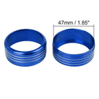 3pcs Blue AC Climate Control Ring Knob Trim for Subaru Impreza WRX/STi (2008–2014)