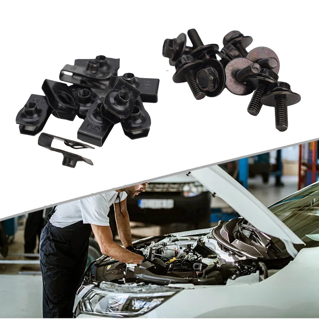 Body Bumper U-Nuts Clip Kit for Splash Shield (2010–2020)