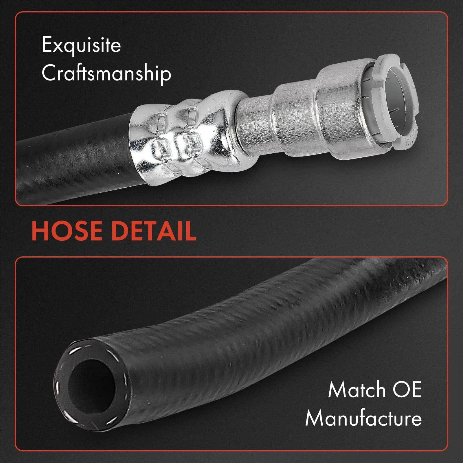 2X Power Steering Return Line Hose for BMW 128i 328i 325i 330i (2008–2013)