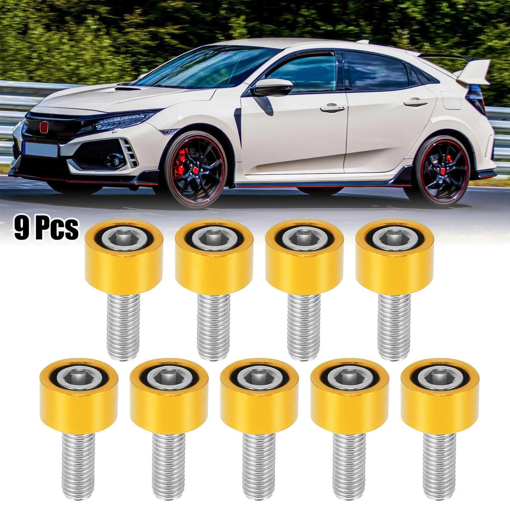 9 Pcs M8x1.25 Header Manifold Cup Washers Bolts for Honda Acura 