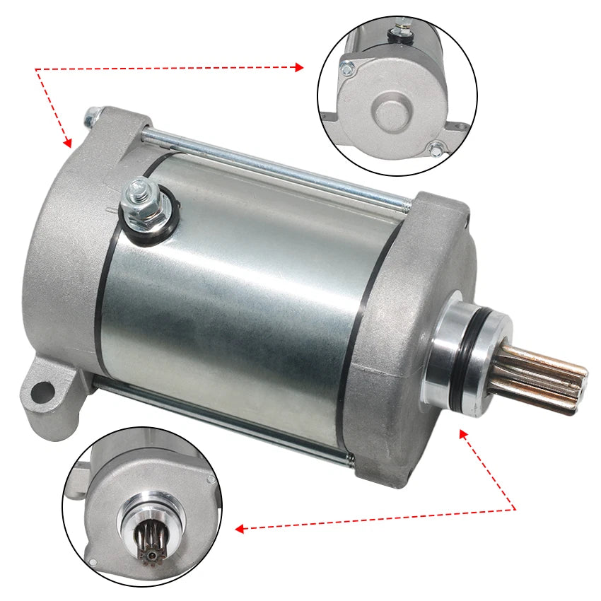 Starter for Yamaha YXM700 Viking YXR700F Rhino YFM700R Raptor YFM700FWAD Grizzly (2014–2020)
