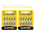 20x T10 LED White License Plate Light Bulb for Various Models