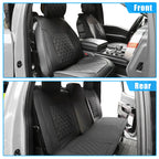Set of 5 Black Front Rear Seat Covers for Toyota Tacoma (2005–2024)