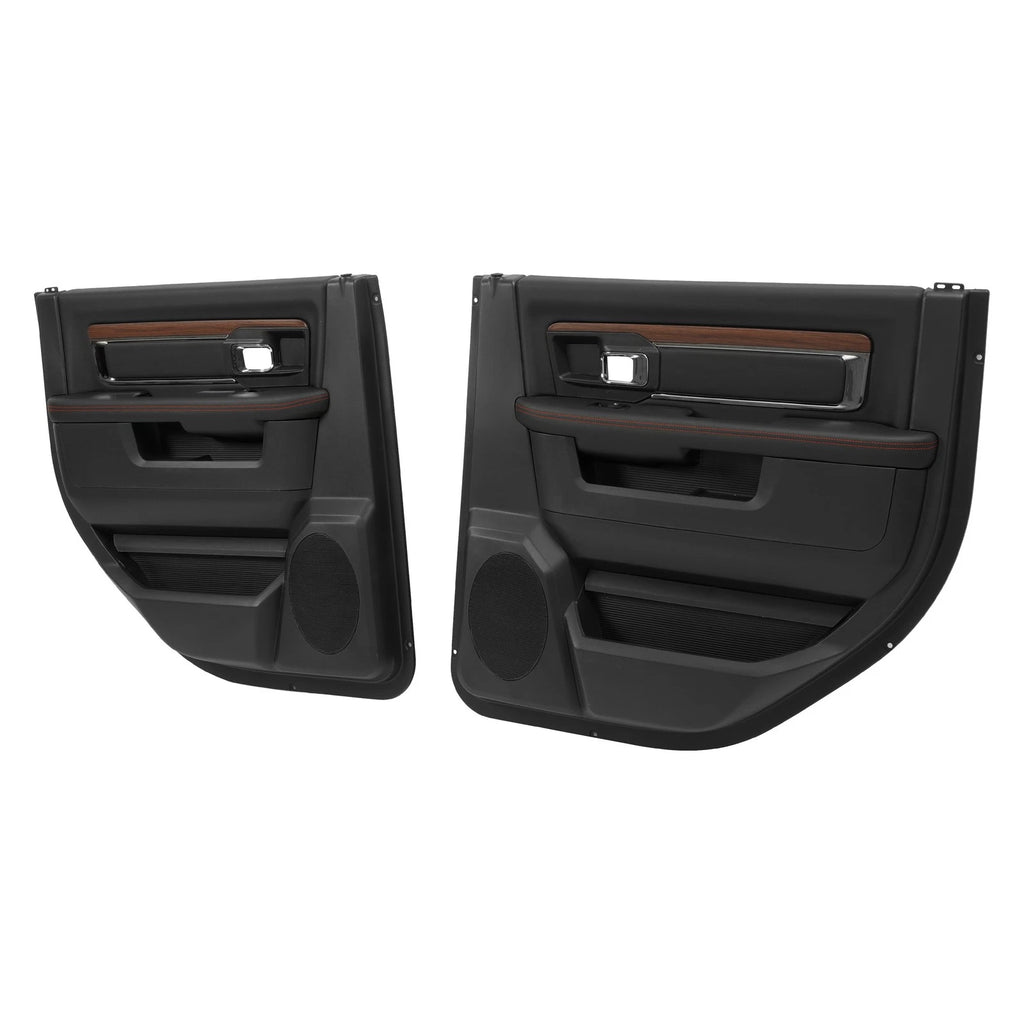 Black Inner Rear Door Panels for Dodge Ram 1500 2500 3500 (2013–2018)