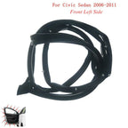 Front Left Door Weatherstrip Seal for Honda Civic Sedan (2006-2011)