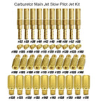 30Pcs Carburetor Main Jet & 10Pcs Slow Jet for PWK Keihin OKO CVK