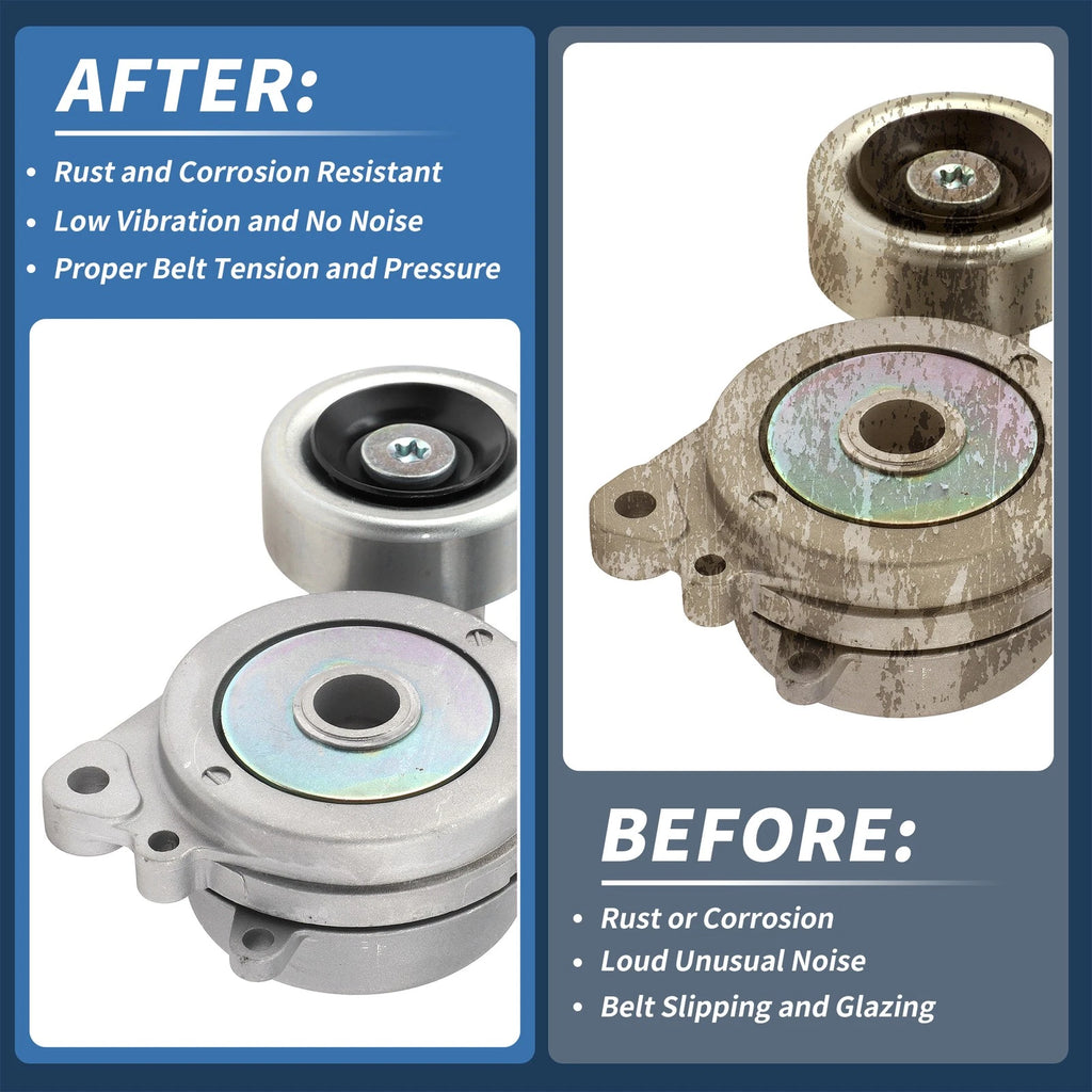 Belt Tensioner for Honda Fit 1.5L Jazz GK5 (2014–2020) No. 3117055A Metal 1 Pc