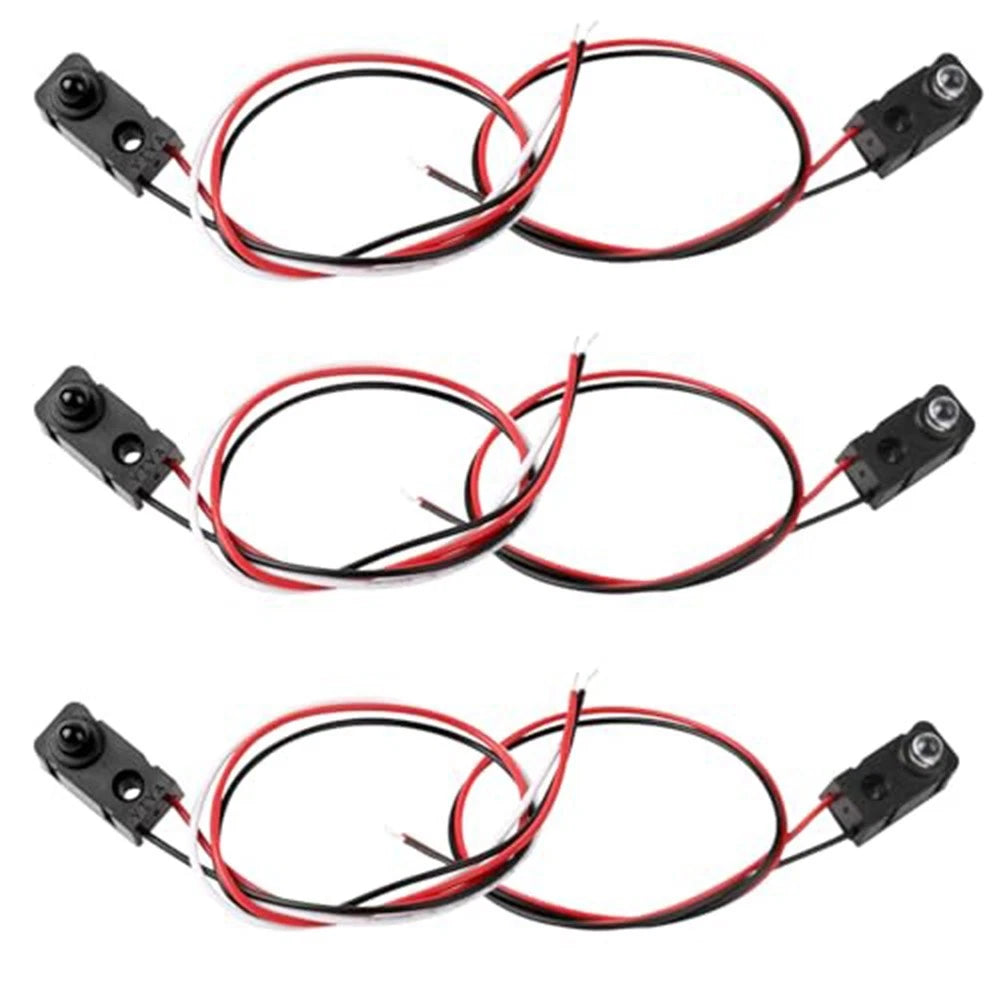 Set of 4 Infrared Break Beam Photoelectric Switch 3mm LED Emitter Receiver