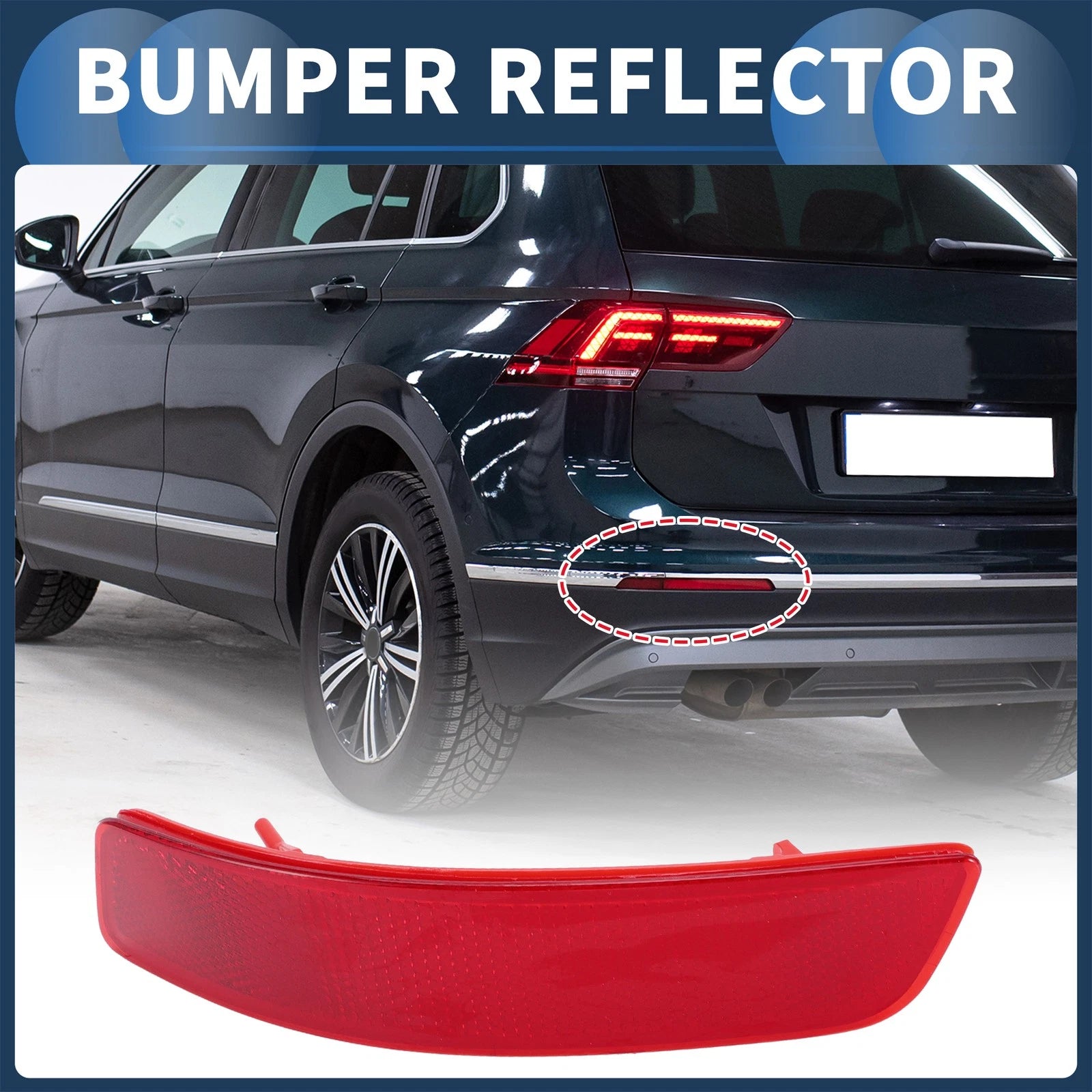 Bumper Reflector No. 8192030040 for Lexus ES300h (2013–2018) Rear Left