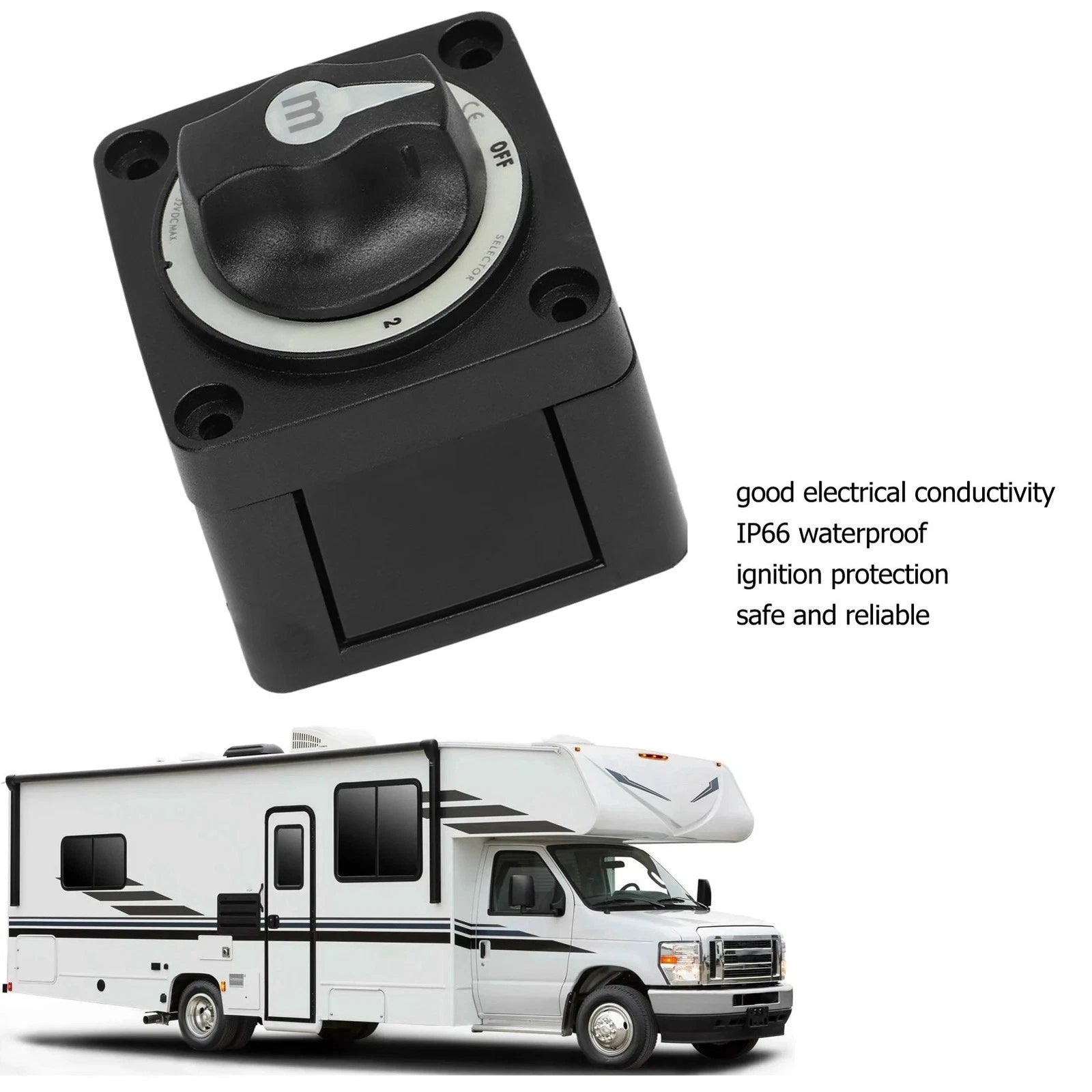 3 Position 300A Marine Selector Switch IP66 Dust Water Resistance